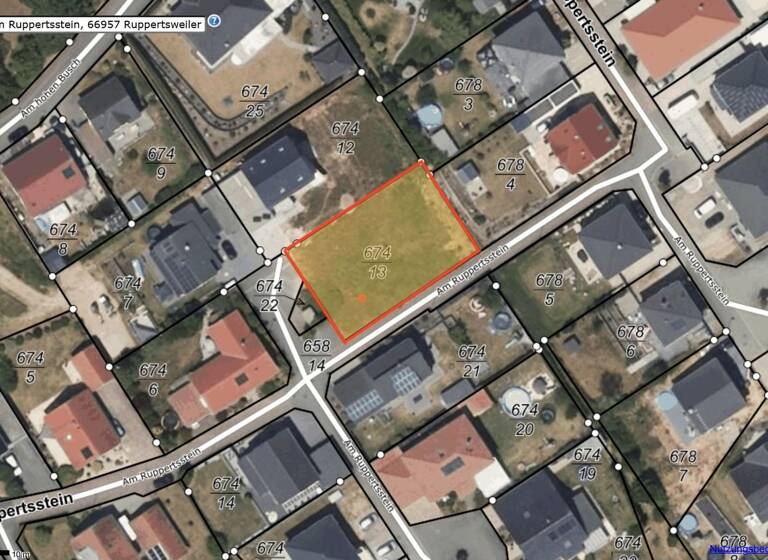 Grundstück zum Kauf 89.763 € 736 m² Grundstück Am Ruppertsstein 10 Ruppertsweiler 66957