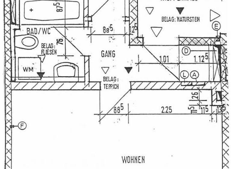 Wohnung zur Miete 420 € 2 Zimmer 48 m² Geschoss 2/3 Neuwiesenweg 20 Pfarrkirchen 84347