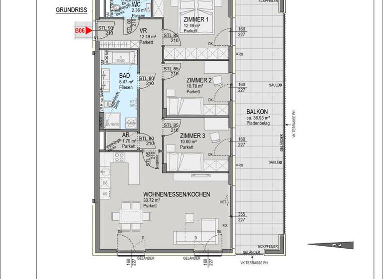 Wohnung zum Kauf 749.500 € 4 Zimmer 92,7 m² Velden am Wörthersee 9220