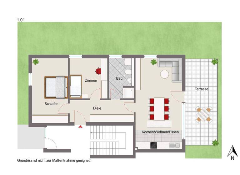 Wohnung zum Kauf provisionsfrei 353.095 € 3 Zimmer 78,5 m² Burglengenfeld 93133