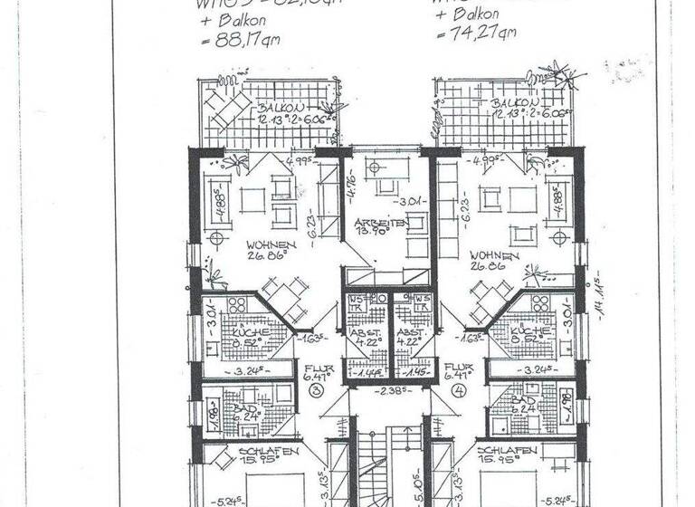 Wohnung zum Kauf 229.000 € 3 Zimmer 88,2 m² 1. Geschoss frei ab sofort Heese Celle 29225