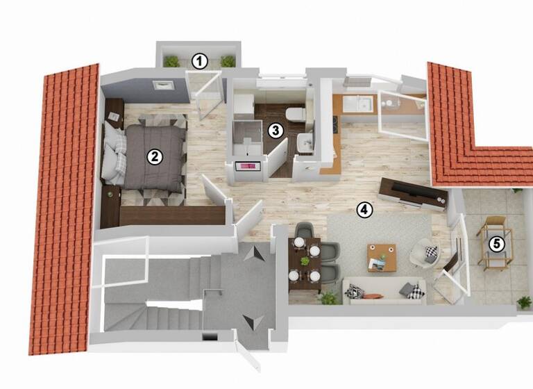 Wohnung zum Kauf provisionsfrei 132.000 € 2 Zimmer 43 m² 2. Geschoss Bürgermeister-Hoffmann-Straße 12/4 Bad Rappenau 74906