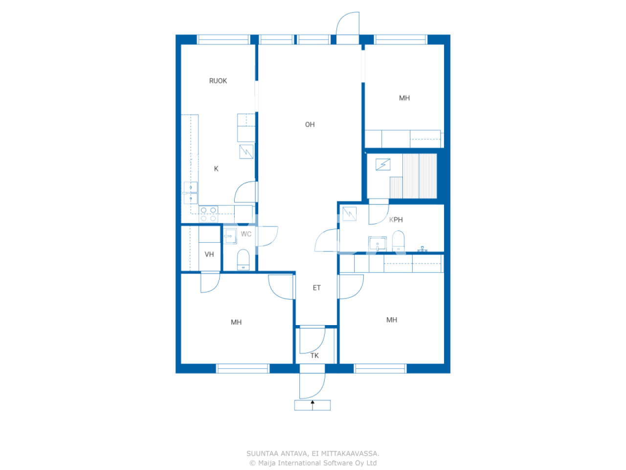 Reihenmittelhaus zum Kauf 119.000 € 4 Zimmer 97 m²<br/>Wohnfläche 3.797,1 m²<br/>Grundstück Vipusentie 2-4 Valkeakoski 37600