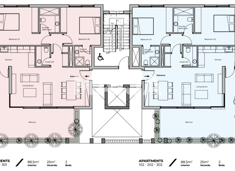 Studio zum Kauf 583.495 € 3 Zimmer 88,5 m² 3. Geschoss ????????? street Germasogeia 4046