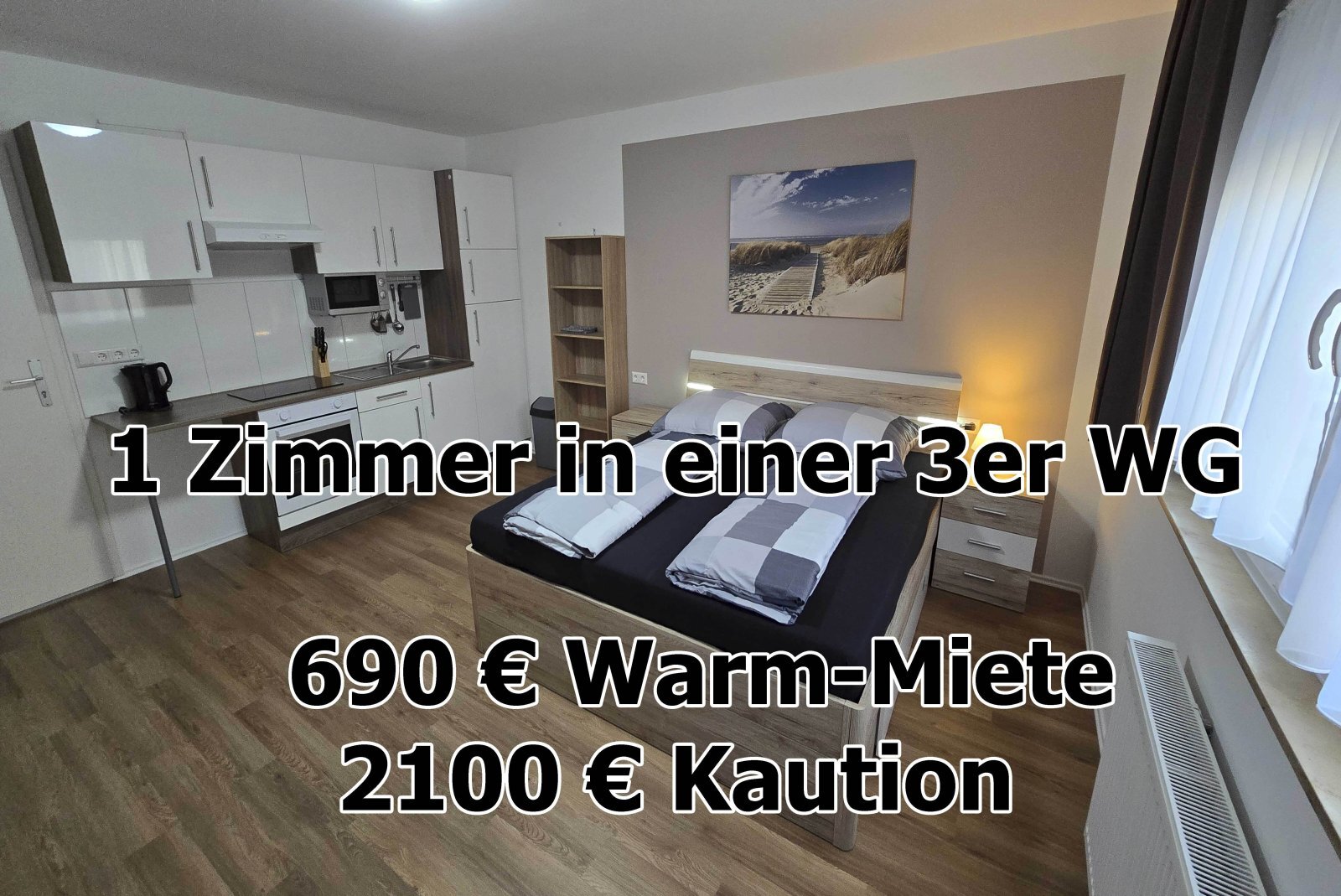 Wohnung zur Miete 490 € 1 Zimmer 30 m²<br/>Wohnfläche 2.<br/>Geschoss Blücherstr. 30A Nordstadt Pforzheim 75177