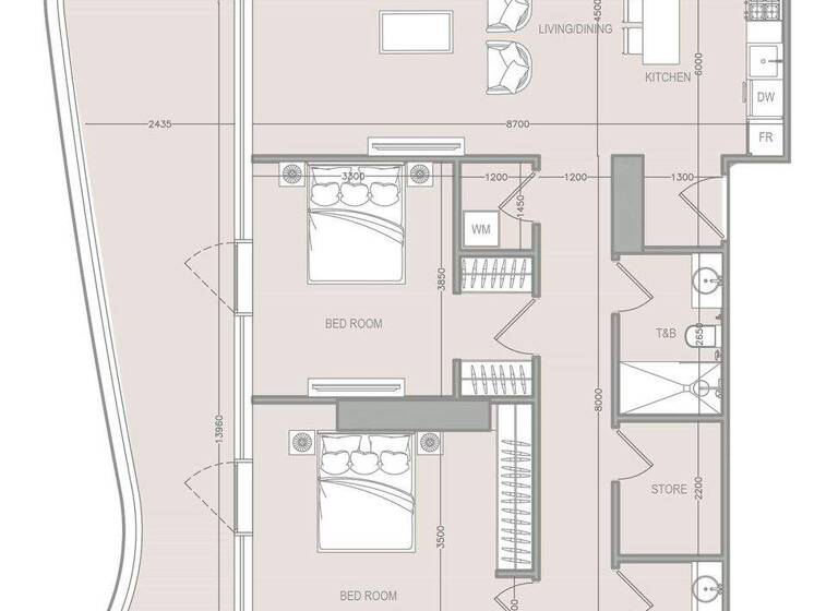 Wohnung zum Kauf provisionsfrei 1.016.425 € 4 Zimmer 191,2 m² Dubai 00000