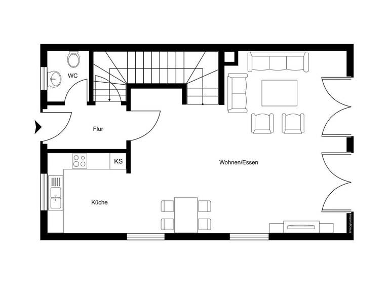 Doppelhaushälfte zum Kauf 979.000 € 4 Zimmer 134 m² 350 m² Grundstück Steigenberg Penzberg 82377