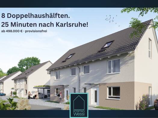 Doppelhaushälfte zum Kauf - Erstbezug 498.000 € 5 Zimmer 128,4 m² 288 m² Grundstück Minfeld 76872
