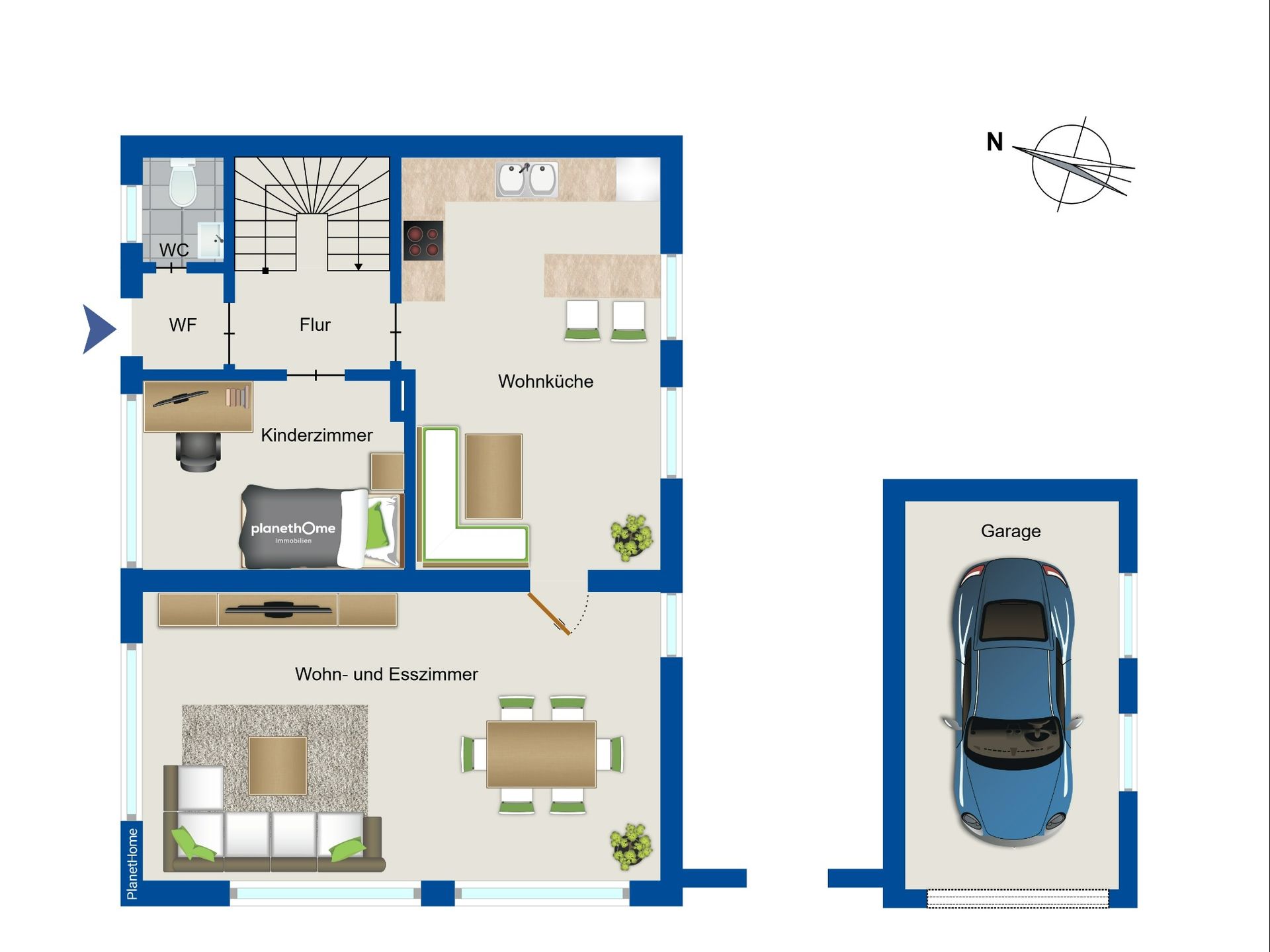 Doppelhaushälfte zum Kauf 239.000 € 5 Zimmer 120 m²<br/>Wohnfläche 301 m²<br/>Grundstück Esterfeld Meppen 49716