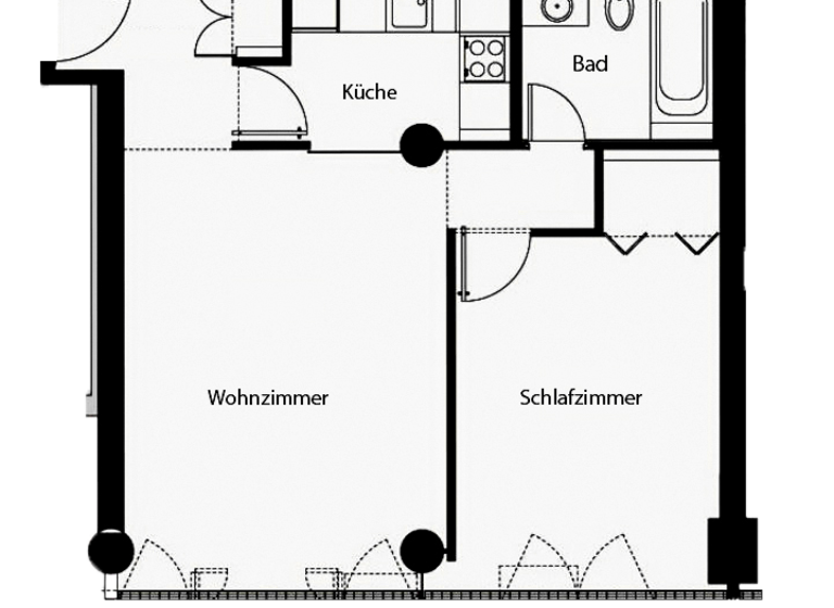 Wohnung zur Miete 1.800 € 2 Zimmer 62 m² 2. Geschoss Bellevuestraße 1 Tiergarten Berlin 10785