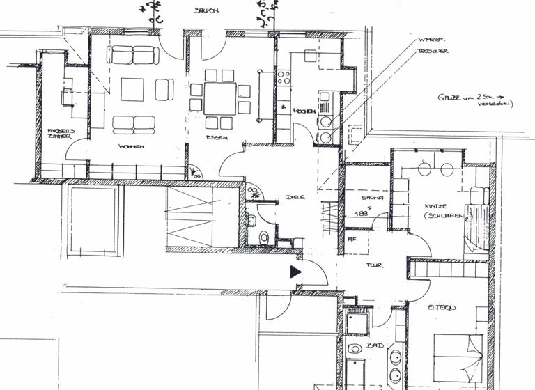 Wohnung zur Miete 1.320 € 3,5 Zimmer 139 m² 3. Geschoss frei ab sofort Münchner Straße 33b Roth 91154