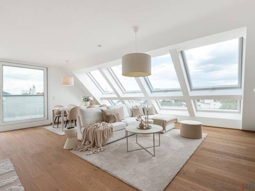 Penthouse zum Kauf - Erstbezug 1.190.800 € 4 Zimmer 108,1 m² 7. Geschoss Arndtstraße 50 Wien 1120