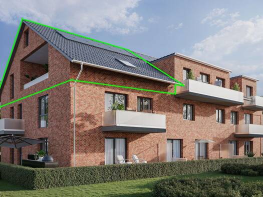 Terrassenwohnung zum Kauf - Erstbezug provisionsfrei 465.000 € 3 Zimmer 75,5 m² 3. Geschoss Stinnhorn 10 Halstenbek 25469
