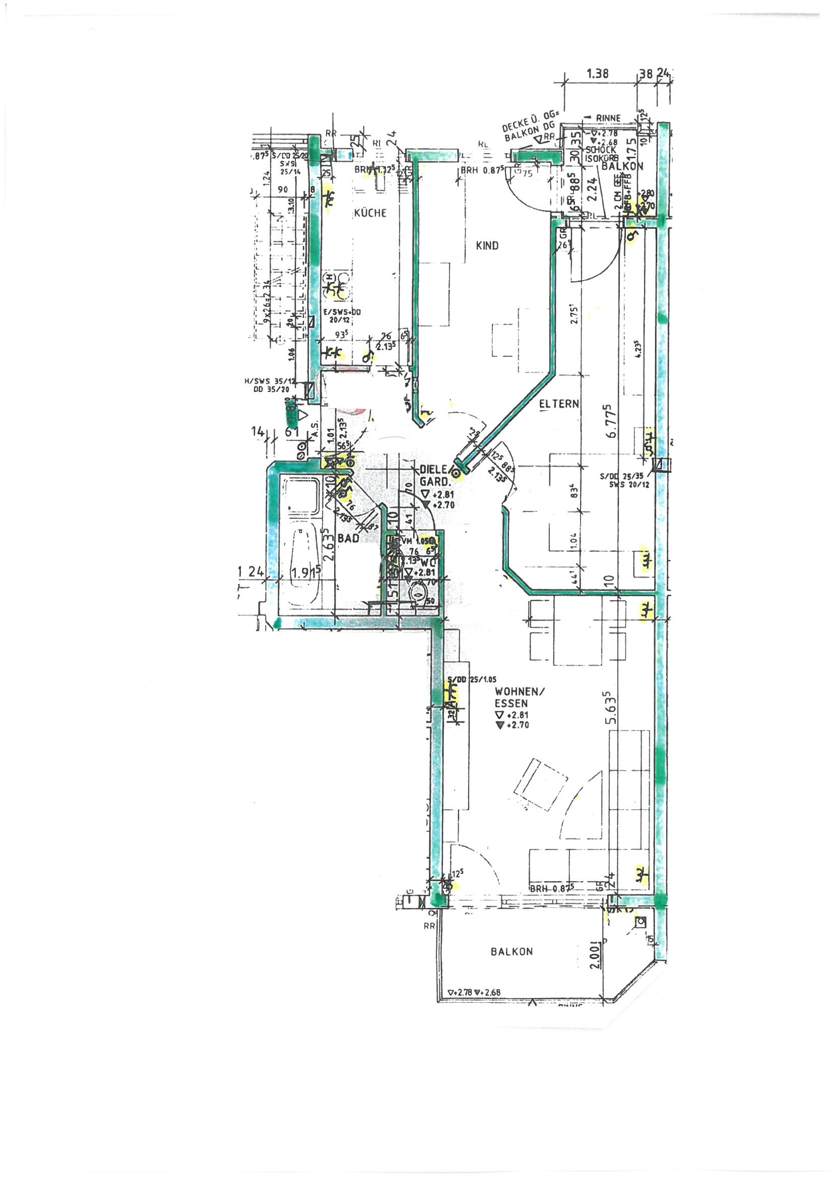 Wohnung zur Miete 850 € 3,5 Zimmer 76 m²<br/>Wohnfläche Grötzingen Aichtal 72631