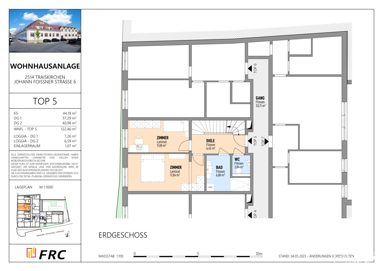 Maisonette zum Kauf provisionsfrei 659.000 € 4 Zimmer 121,7 m²<br/>Wohnfläche EG<br/>Geschoss Johann Foissner-Straße 6 Traiskirchen 2514