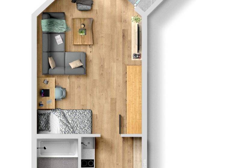 Studio zum Kauf 150.000 € 1 Zimmer 32 m² Botnang Stuttgart 70195