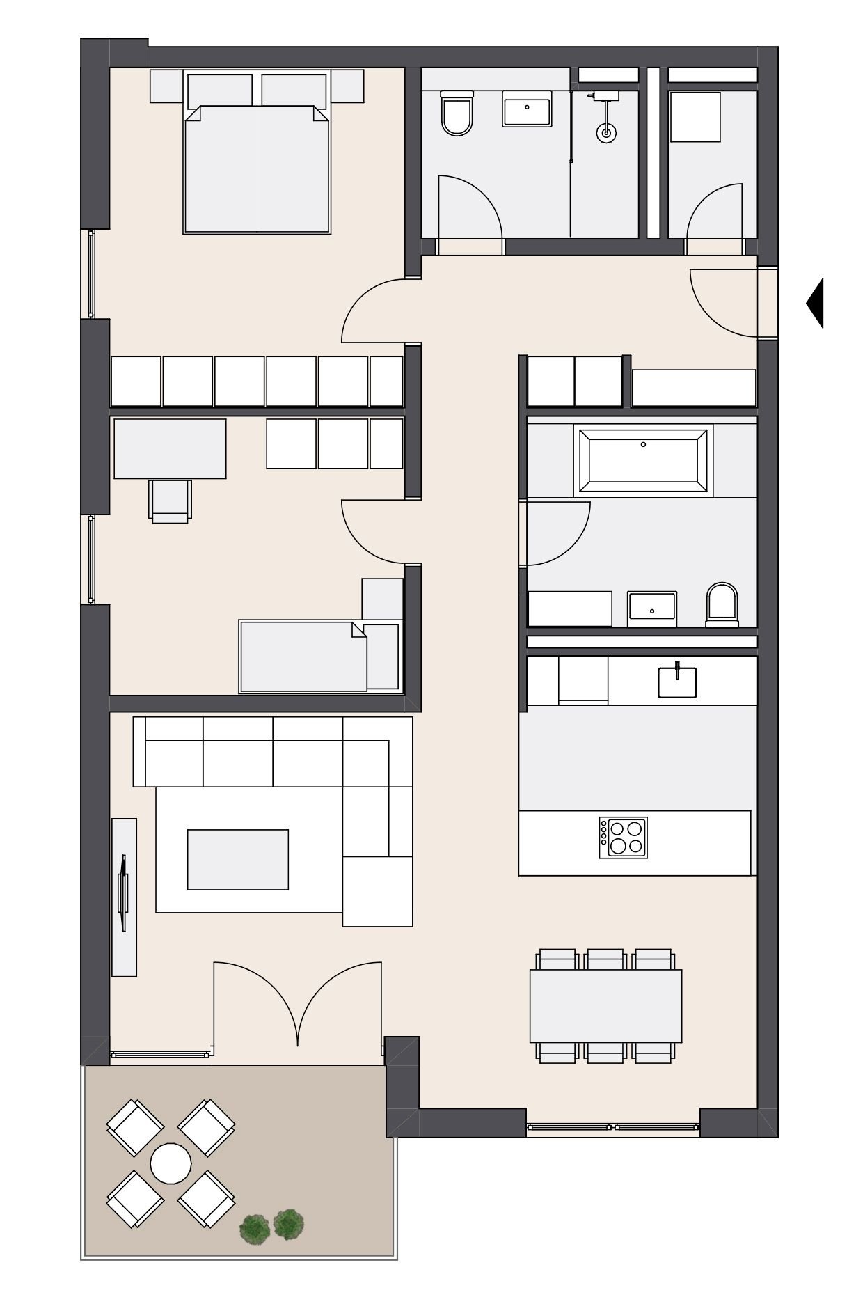 Wohnung zur Miete 1.320 € 3 Zimmer 94,2 m²<br/>Wohnfläche Saalburgstraße 39 Anspach Neu-Anspach 61267