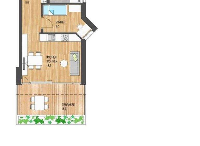 Wohnung zum Kauf 347.878 € 3 Zimmer 60,5 m² 2. Geschoss frei ab 01.11.2026 Kramsach 6233