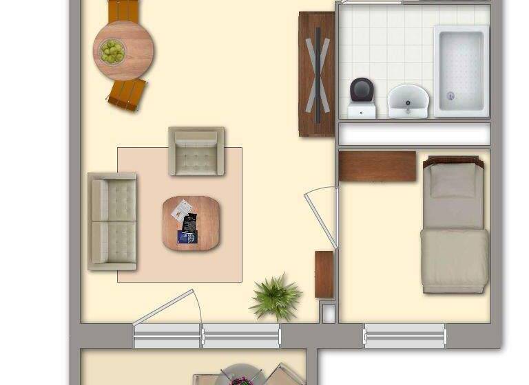 Studio zur Miete 345 € 1 Zimmer 34,8 m² 4. Geschoss frei ab 01.06.2026 Am Katzenberg 1 Melchendorf Erfurt 99097