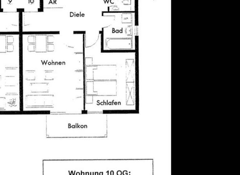 Wohnung zur Miete 570 € 3 Zimmer 70,3 m² 1. Geschoss frei ab sofort Kastanienallee 35 Aga Gera 07554