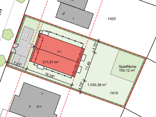 Grundstück zum Kauf als Kapitalanlage geeignet 1.200.000 € 1.030 m² Grundstück Poppenbüttel Hamburg 22393