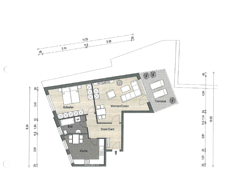 Wohnung zur Miete 650 € 2 Zimmer 73 m² 1. Geschoss frei ab 01.06.2026 Haren Haren (Ems) 49733