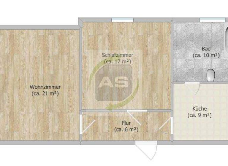 Wohnung zur Miete 295 € 2 Zimmer 63 m² EG Falkestraße 5 Neukirchen 08459