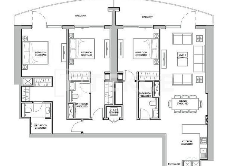 Studio zum Kauf 532.000 € 2 Zimmer 63 m² 4. Geschoss Dubai