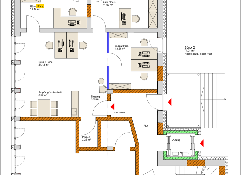 Büro-/Praxisfläche zur Miete provisionsfrei 1.050 € 4,5 Zimmer 98 m²<br/>Bürofläche Krumbach Krumbach (Schwaben) 86381