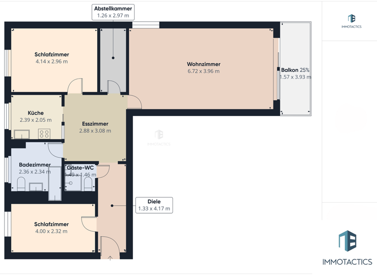 Wohnung zum Kauf 129.000 € 3 Zimmer 82 m² 5. Geschoss Bad Kreuznach 55543