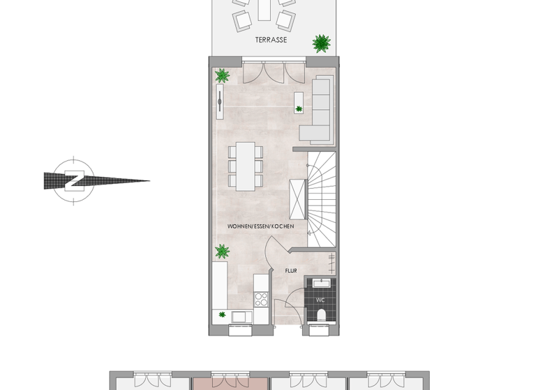 Reihenmittelhaus zum Kauf - Erstbezug provisionsfrei 731.000 € 3 Zimmer 100,6 m² frei ab 01.02.2027 Friedrichshofen Ingolstadt 85049
