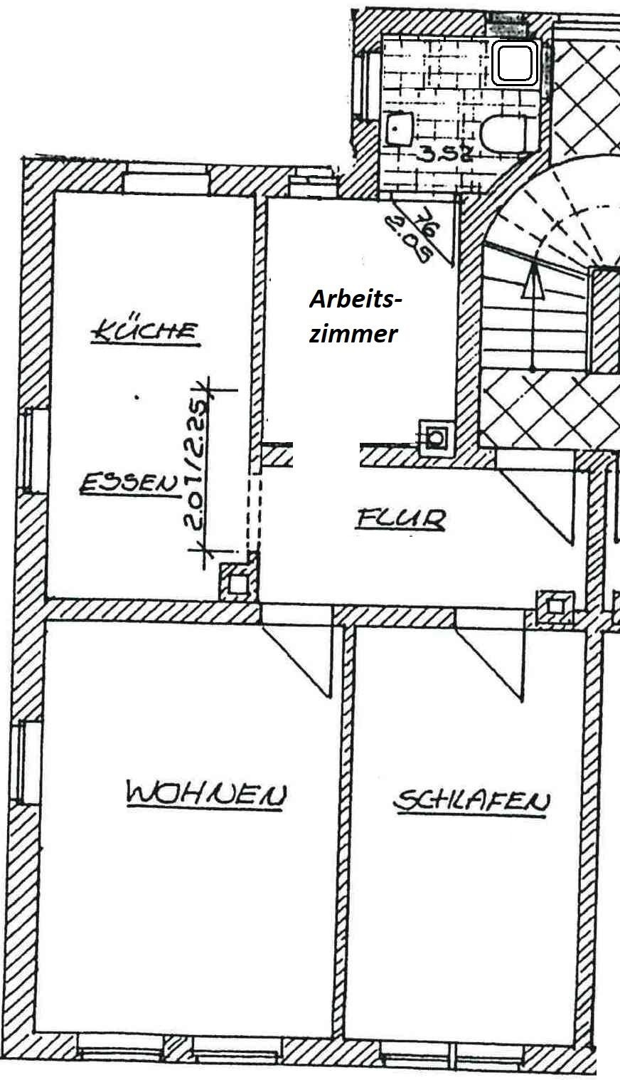 Wohnung zur Miete 299 € 2 Zimmer 56 m²<br/>Wohnfläche 1.<br/>Geschoss Rauhentalstraße 22 Meißen Meißen 01662