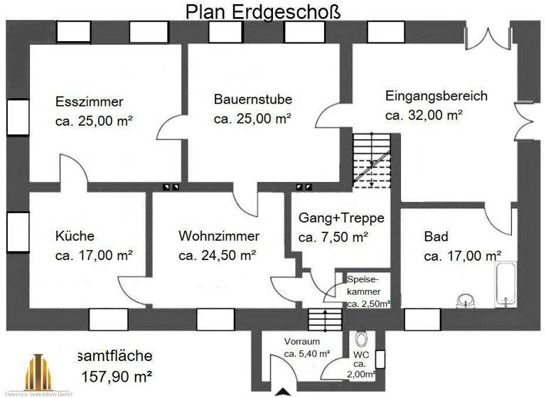 Herrenhaus zum Kauf 369.999 € 8,5 Zimmer 400 m² Grundstück Heidenreichstein 3860