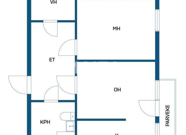 Studio zum Kauf 42.000 € 2 Zimmer 51,5 m² 3. Geschoss Sarvikatu 8 Lahti 15950