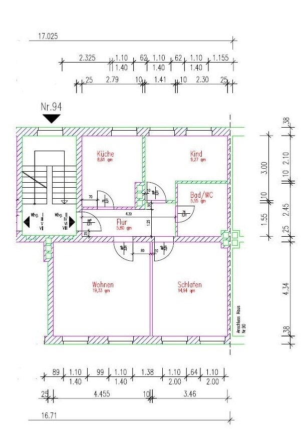 Wohnung zur Miete 329 € 3 Zimmer 59,8 m²<br/>Wohnfläche Stadtmitte Nord Gera 07545