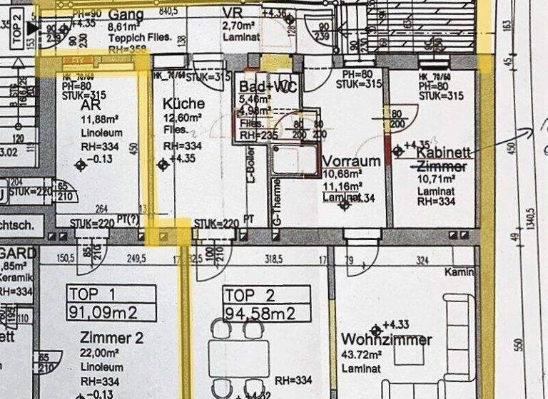 Wohnung zum Kauf 399.900 € 3 Zimmer 94,6 m² Neudorfer Straße Mödling 2340