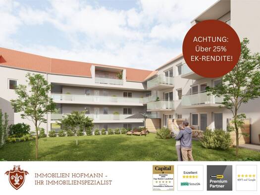 Wohnung zum Kauf - Erstbezug 255.000 € 2 Zimmer 46,8 m² EG frei ab 01.12.2027 Geisenhausen 84144