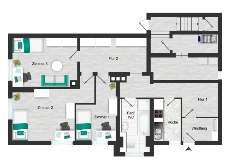 Wohnung zum Kauf 230.000 € 3 Zimmer 77,8 m²<br/>Wohnfläche Souterrain, EG<br/>Geschoss Räcknitz/Zschertnitz Dresden 01069