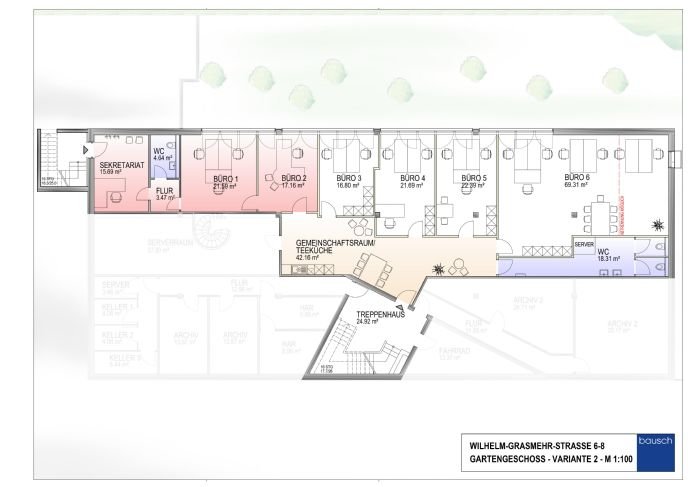 Bürofläche zur Miete provisionsfrei 910 € 3 Zimmer 86,7 m²<br/>Bürofläche Wilhelm-Grasmehr-Straße 6-8 Brand Aachen 52078