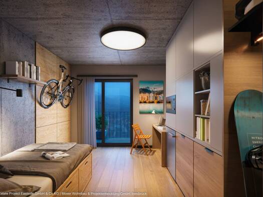 Studio zum Kauf - Erstbezug 182.187 € 1 Zimmer 16 m² 3. Geschoss Amraser-See-Straße 4 Amras Innsbruck 6020