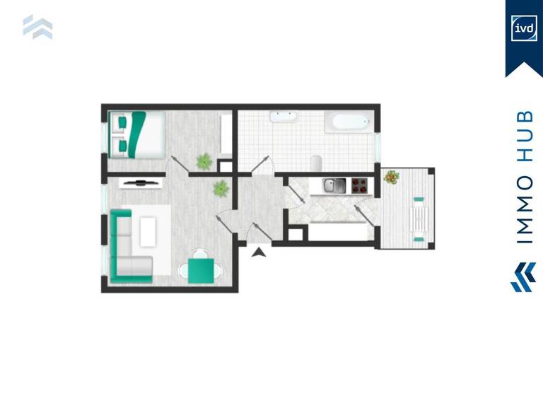 Wohnung zum Kauf 188.000 € 2 Zimmer 88,8 m² Connewitz Leipzig 04277