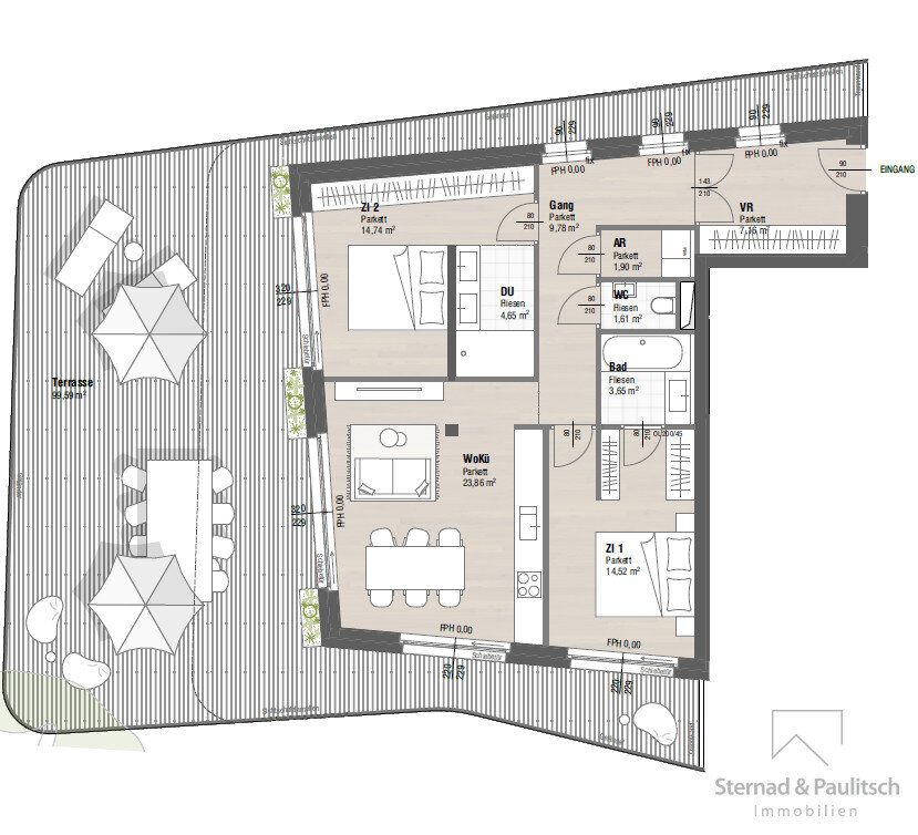 Penthouse zum Kauf 3 Zimmer 81,9 m²<br/>Wohnfläche Velden am Wörthersee 9220