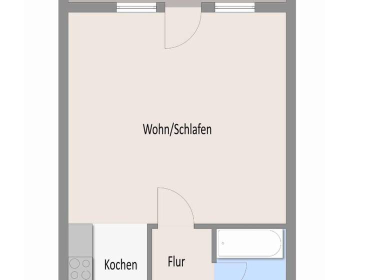 Wohnung zur Miete 600 € 1,5 Zimmer 45 m² EG Waldackerstraße 10 Massenbach Schwaigern 74193