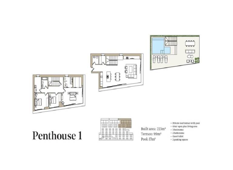 Penthouse zum Kauf - Erstbezug 4.500.000 € 4 Zimmer 328 m² 3. Geschoss Palma, Cala Mayor 07015