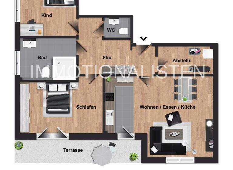 Wohnung zum Kauf - Erstbezug 354.000 € 3 Zimmer 94,7 m² EG Bad Bederkesa 27624
