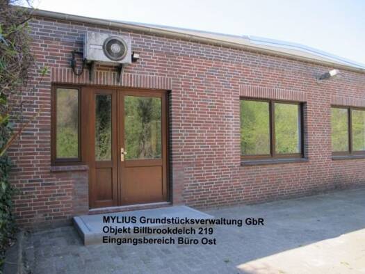 Büro zur Miete provisionsfrei 1.505 € 6 Zimmer 202 m² Bürofläche Billbrookdeich 219 Billbrook Hamburg 22113