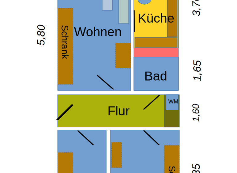 WG-Zimmer zur Miete 640 € 3 Zimmer 69 m² Geschoss 4/5 frei ab 01.07.2026 Winzerla Jena 07745