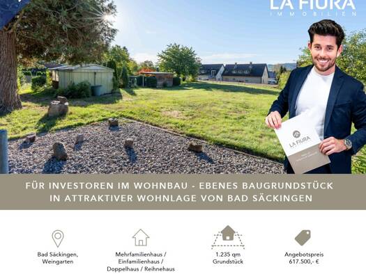 Grundstück zum Kauf 617.500 € 1.235 m² Grundstück Weingarten Bad Säckingen Bad Säckingen 79713