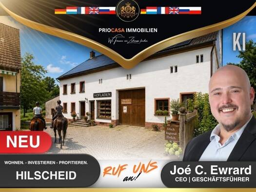 Bauernhaus zum Kauf 229.000 € 8 Zimmer 144 m² 4.000 m² Grundstück frei ab 01.12.2026 Hilscheid 54426