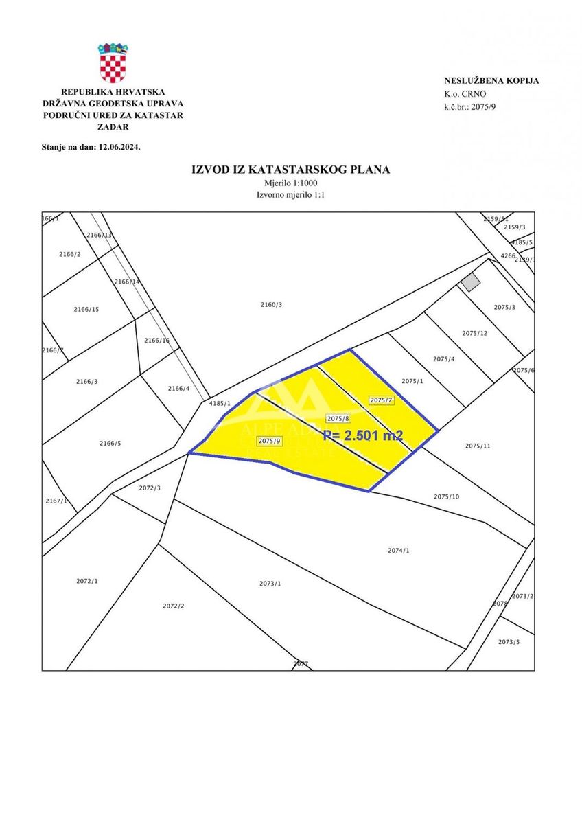 Land-/Forstwirtschaft zum Kauf 447.679 € Crno 23000